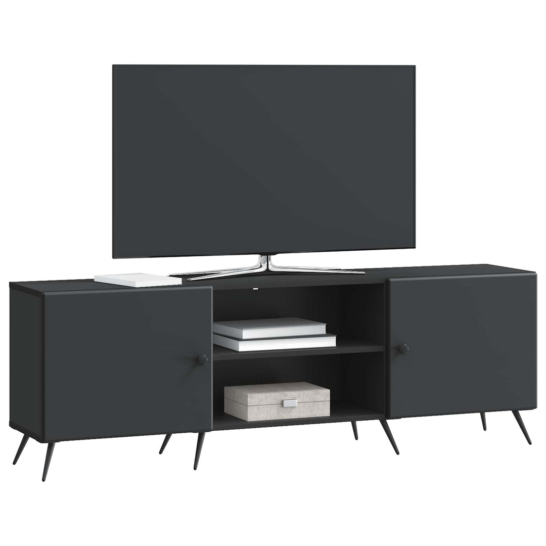 TV-skab Sort 150 x 31 x 50 cm Konstrueret træ