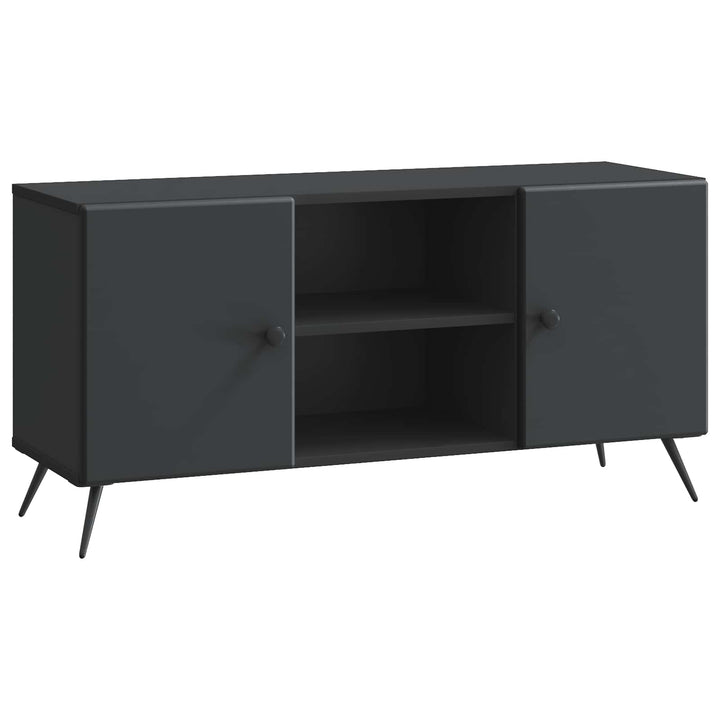 TV-skab Sort 102 x 34,5 x 50 cm Konstrueret træ