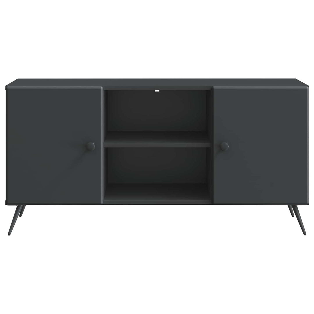 TV-skab Sort 102 x 34,5 x 50 cm Konstrueret træ