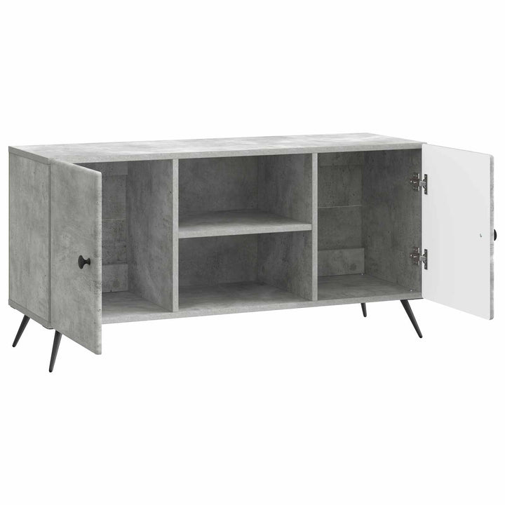 TV-skab Betongrå 102 x 34,5 x 50 cm Konstrueret træ