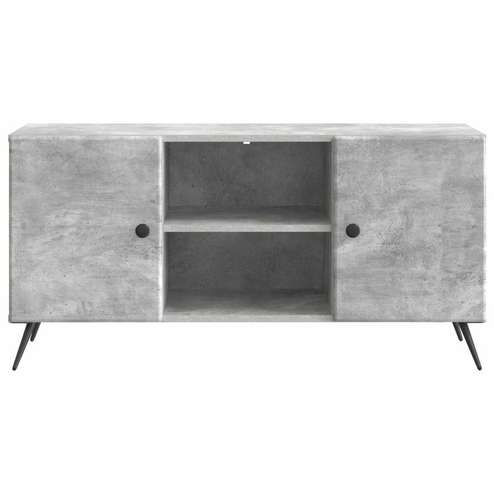 TV-skab Betongrå 102 x 34,5 x 50 cm Konstrueret træ