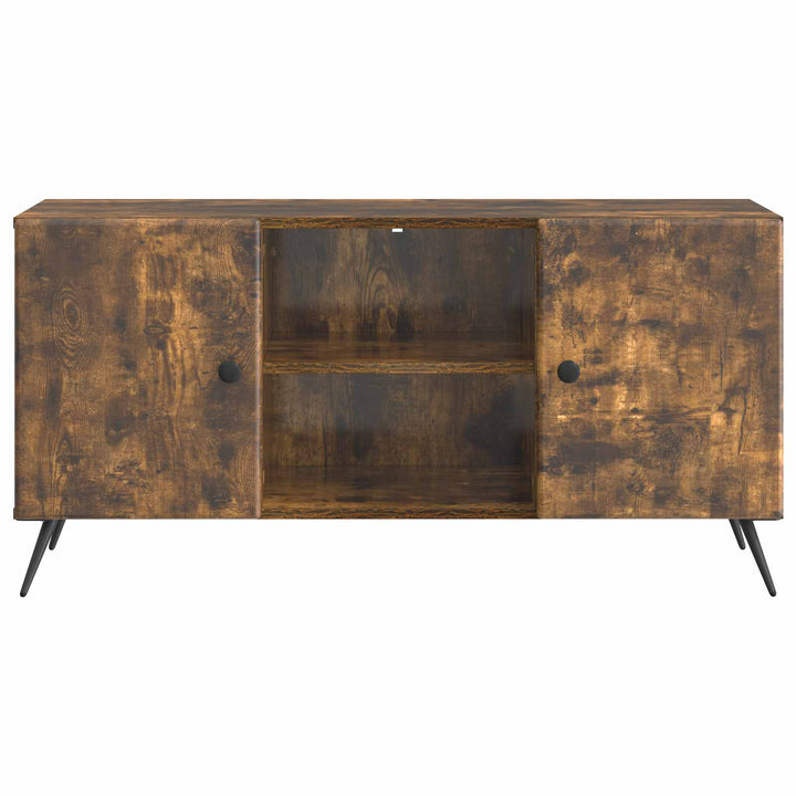 TV-skab 102 x 34,5 x 50 cm Røget eg Konstrueret træ