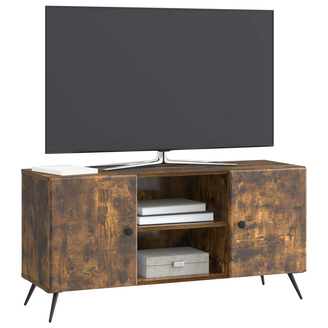 TV-skab 102 x 34,5 x 50 cm Røget eg Konstrueret træ