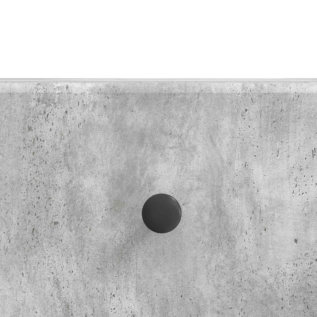TV-skab med skuffe Betongrå 147 x 34,5 x 30 cm Konstrueret træ