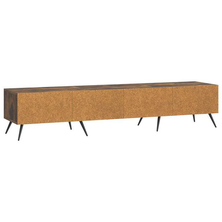 TV-skab med skuffe Røget eg 147 x 34,5 x 30 cm Konstrueret træ