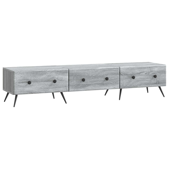 TV-skab Grå sonoma-eg 147 x 34,5 x 30 cm Konstrueret træ