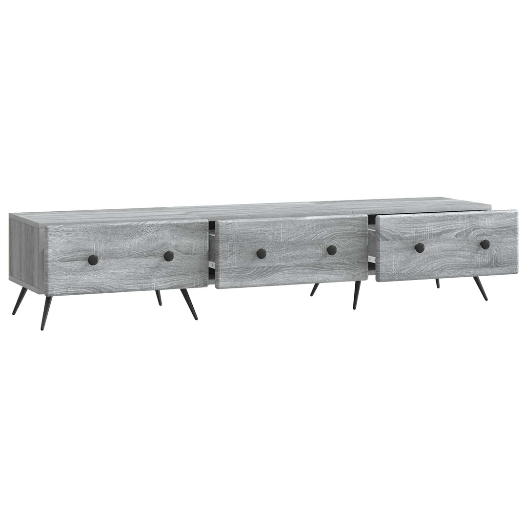 TV-skab Grå sonoma-eg 147 x 34,5 x 30 cm Konstrueret træ