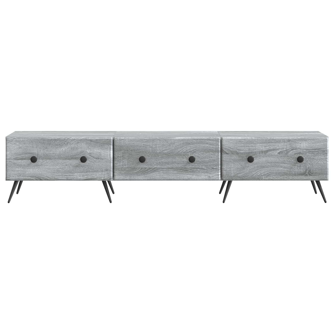 TV-skab Grå sonoma-eg 147 x 34,5 x 30 cm Konstrueret træ