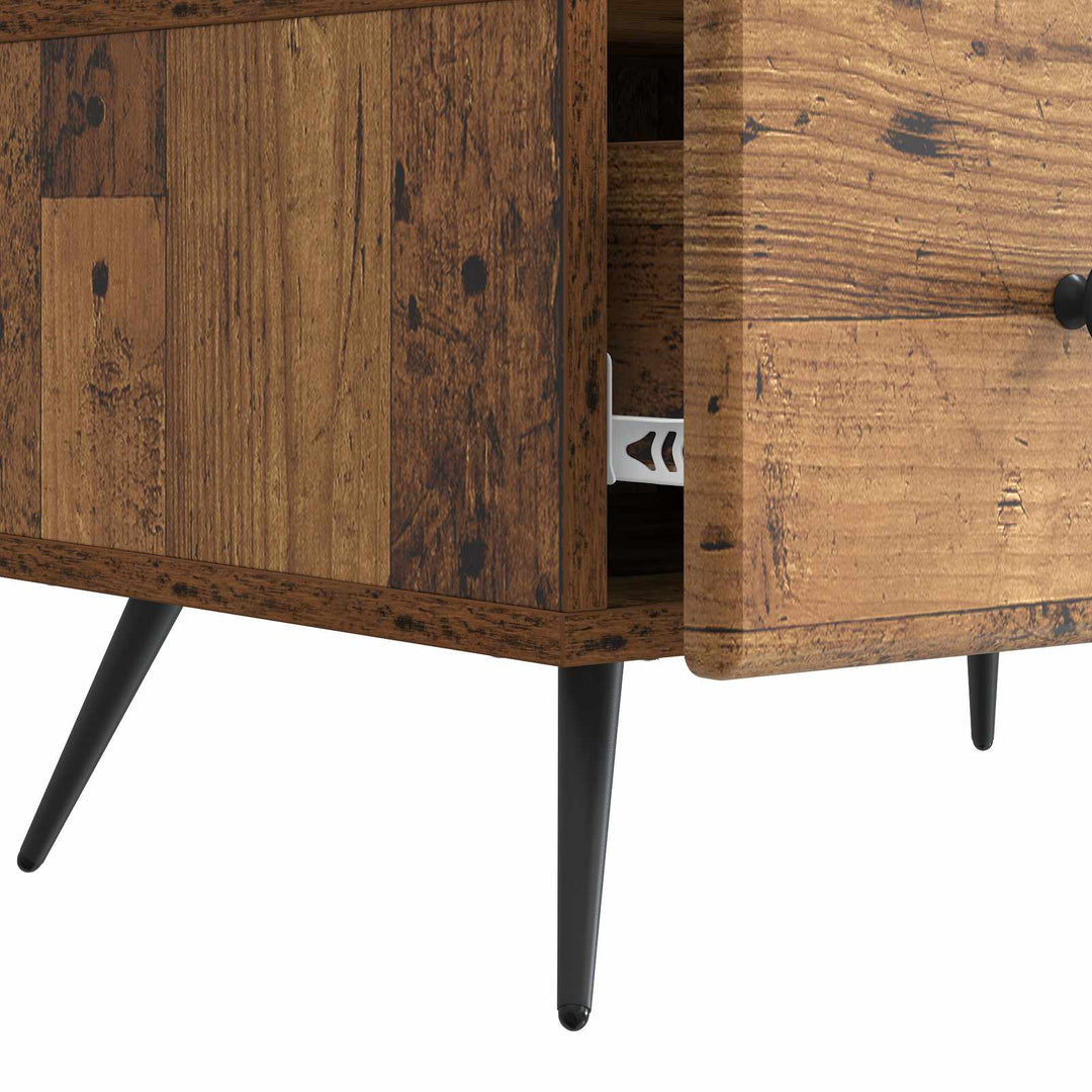 TV-skab Gammelt træ 147 x 34,5 x 30 cm Konstrueret træ