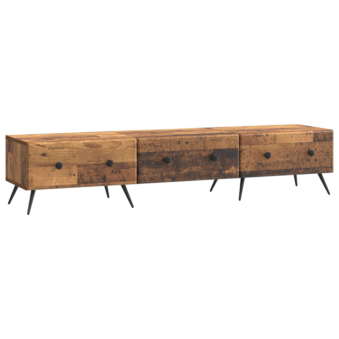 TV-skab Gammelt træ 147 x 34,5 x 30 cm Konstrueret træ