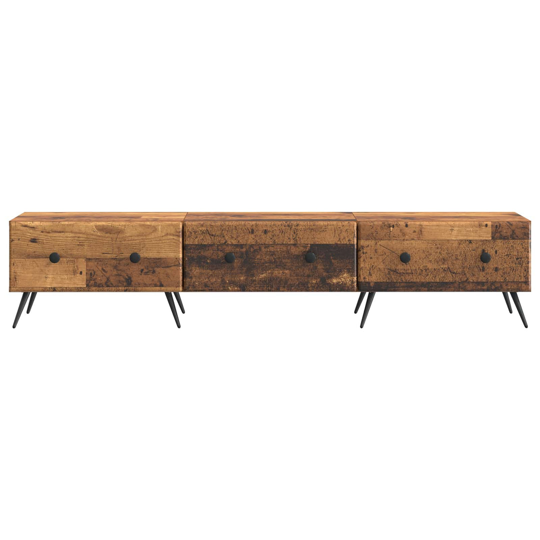TV-skab Gammelt træ 147 x 34,5 x 30 cm Konstrueret træ