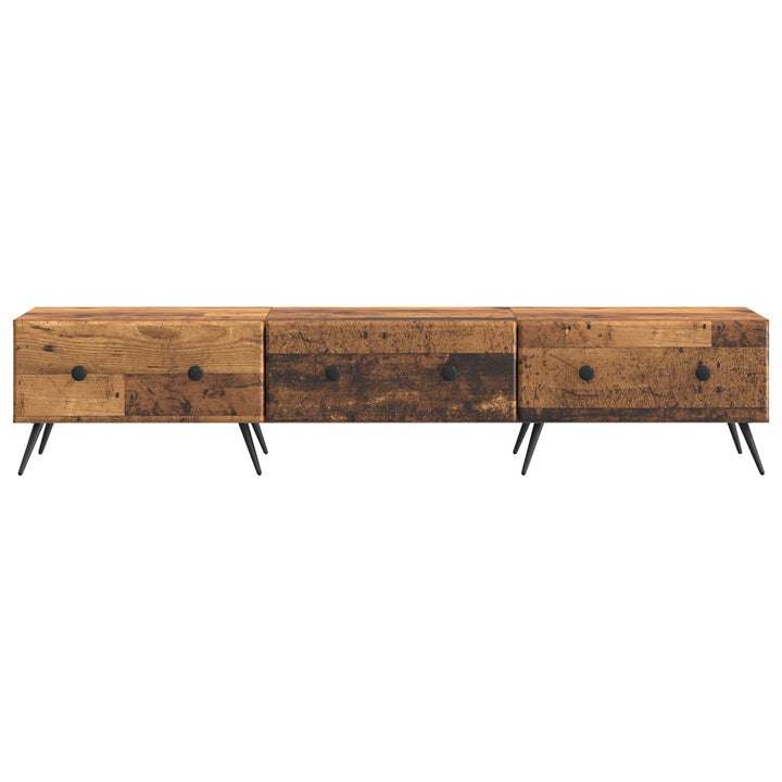TV-skab Gammelt træ 147 x 34,5 x 30 cm Konstrueret træ