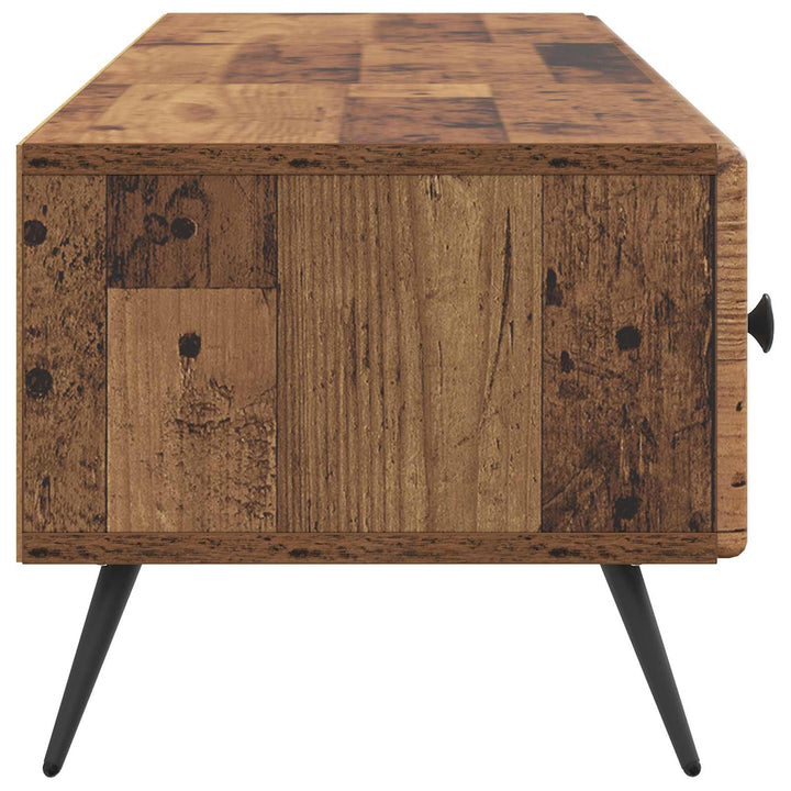 TV-skab Gammelt træ 147 x 34,5 x 30 cm Konstrueret træ