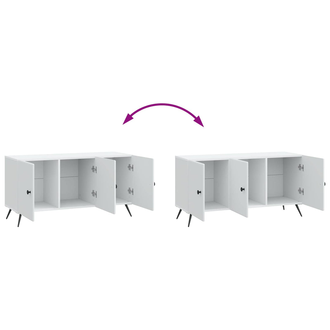 TV-skab Hvid 99 x 34,5 x 50 cm Konstrueret træ