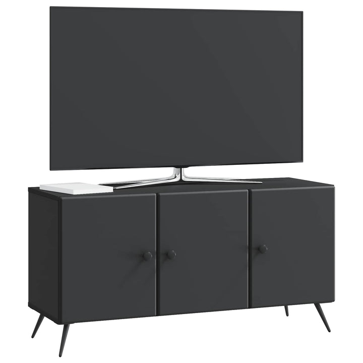 TV-skab Sort 99 x 34,5 x 50 cm Konstrueret træ
