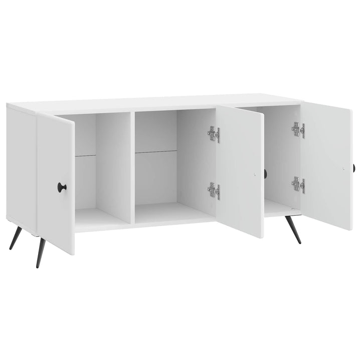TV-skab Hvid højglans 99 x 34,5 x 50 cm Konstrueret træ