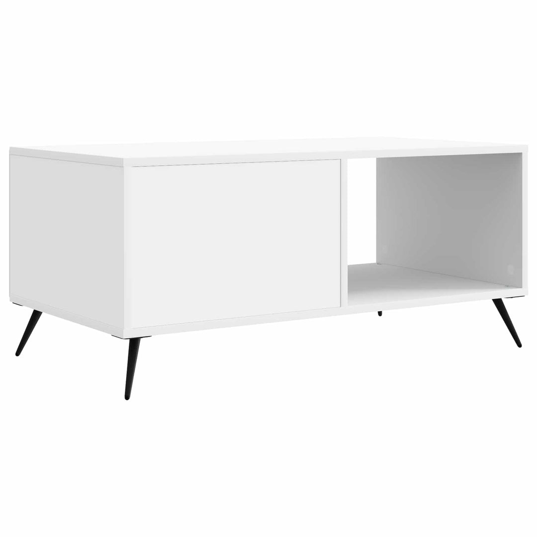 Sofabord Hvid 90 x 50 x 40 cm Konstrueret træ
