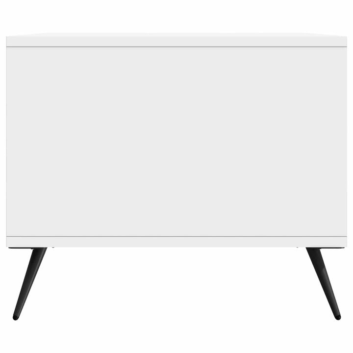 Sofabord Hvid højglans 90 x 50 x 40 cm Konstrueret træ