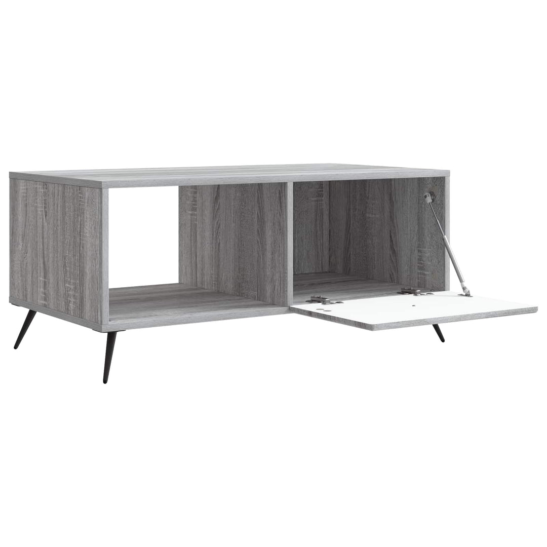 Sofabord Grå sonoma-eg 90 x 50 x 40 cm Konstrueret træ