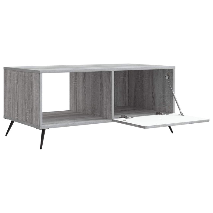Sofabord Grå sonoma-eg 90 x 50 x 40 cm Konstrueret træ