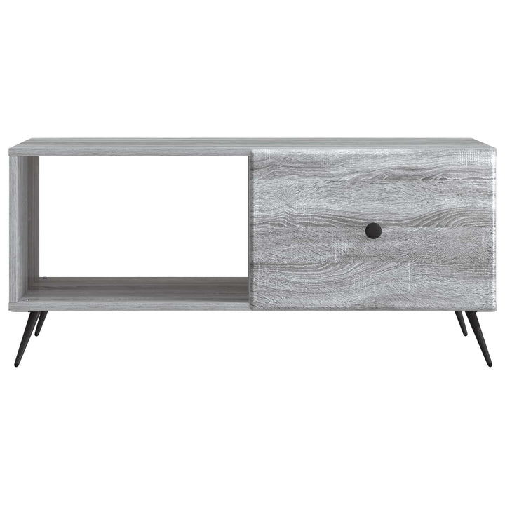 Sofabord Grå sonoma-eg 90 x 50 x 40 cm Konstrueret træ