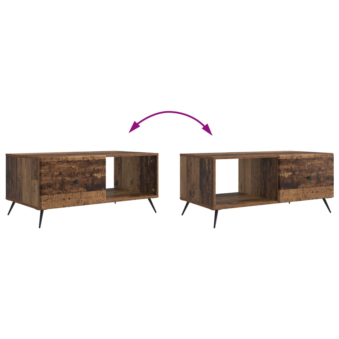Sofabord Gammelt træ 90 x 50 x 40 cm Konstrueret træ
