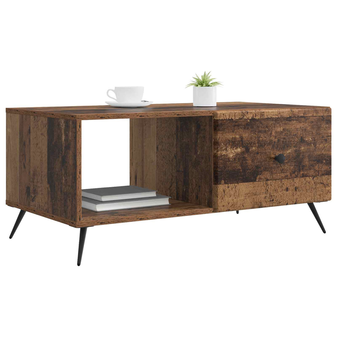 Sofabord Gammelt træ 90 x 50 x 40 cm Konstrueret træ