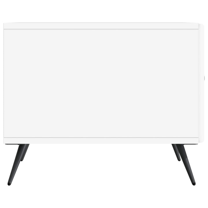 Sofabord med skuffe Hvid 49 x 50 x 40 cm Konstrueret træ