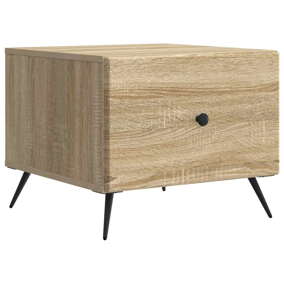 Sofabord med skuffe Sonoma-eg 49 x 50 x 40 cm Konstrueret træ