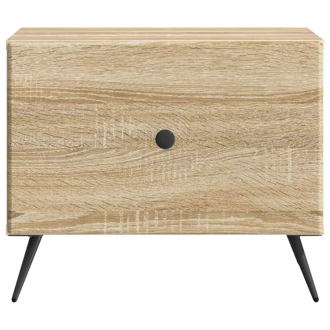 Sofabord med skuffe Sonoma-eg 49 x 50 x 40 cm Konstrueret træ