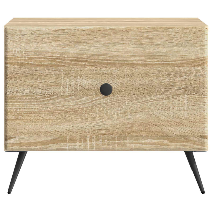 Sofabord med skuffe Sonoma-eg 49 x 50 x 40 cm Konstrueret træ