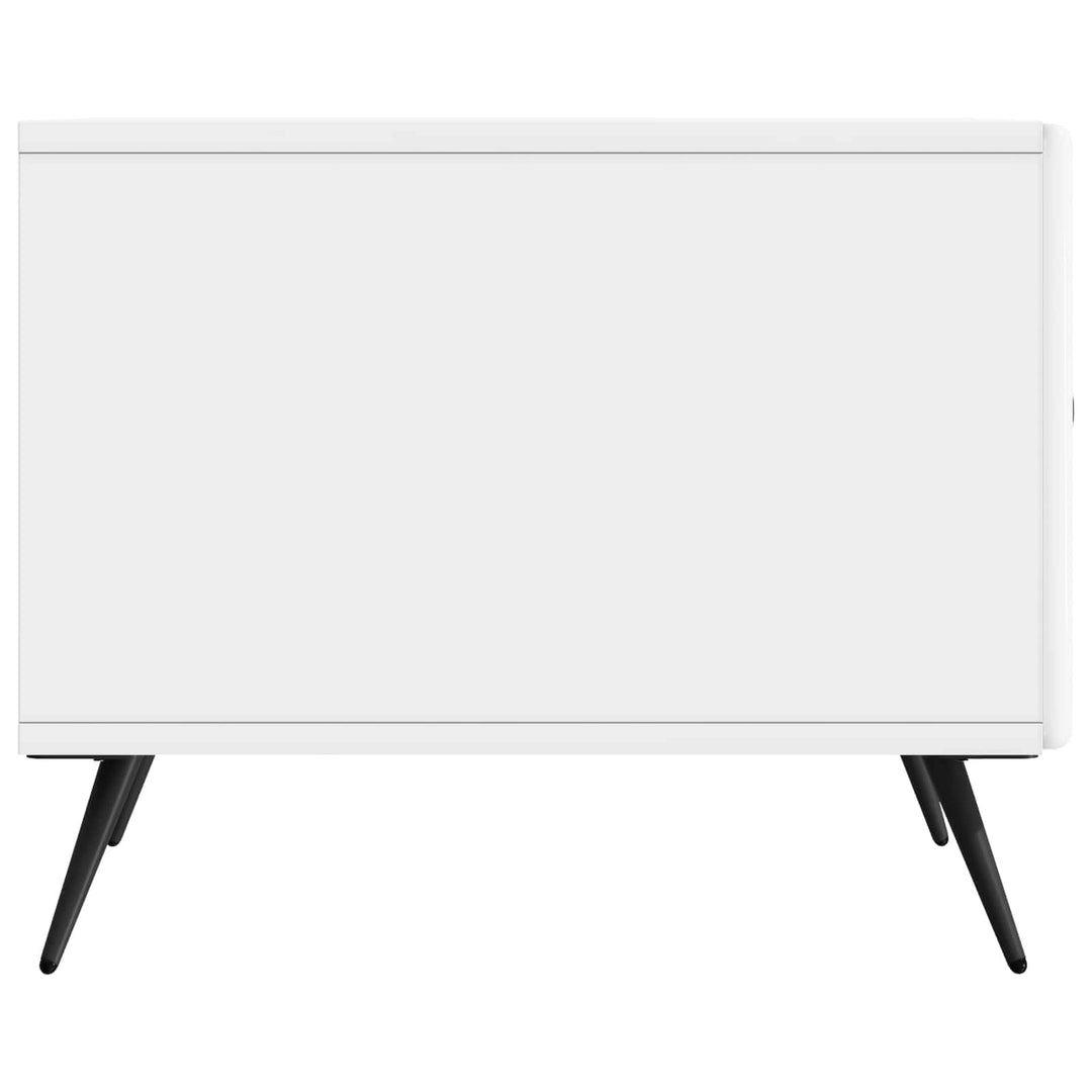 Sofabord Hvid højglans 49 x 50 x 40 cm Konstrueret træ
