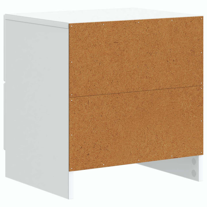 Natskab 2 pcs Hvid 43 x 34,5 x 44,5 cm Konstrueret træ