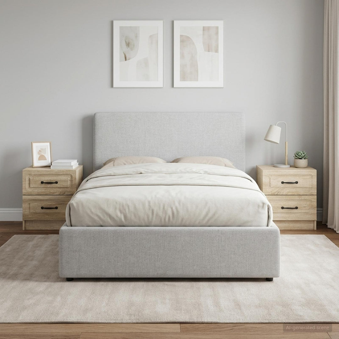 Natskab 2 pcs Sonoma-eg 43 x 34,5 x 44,5 cm Konstrueret træ