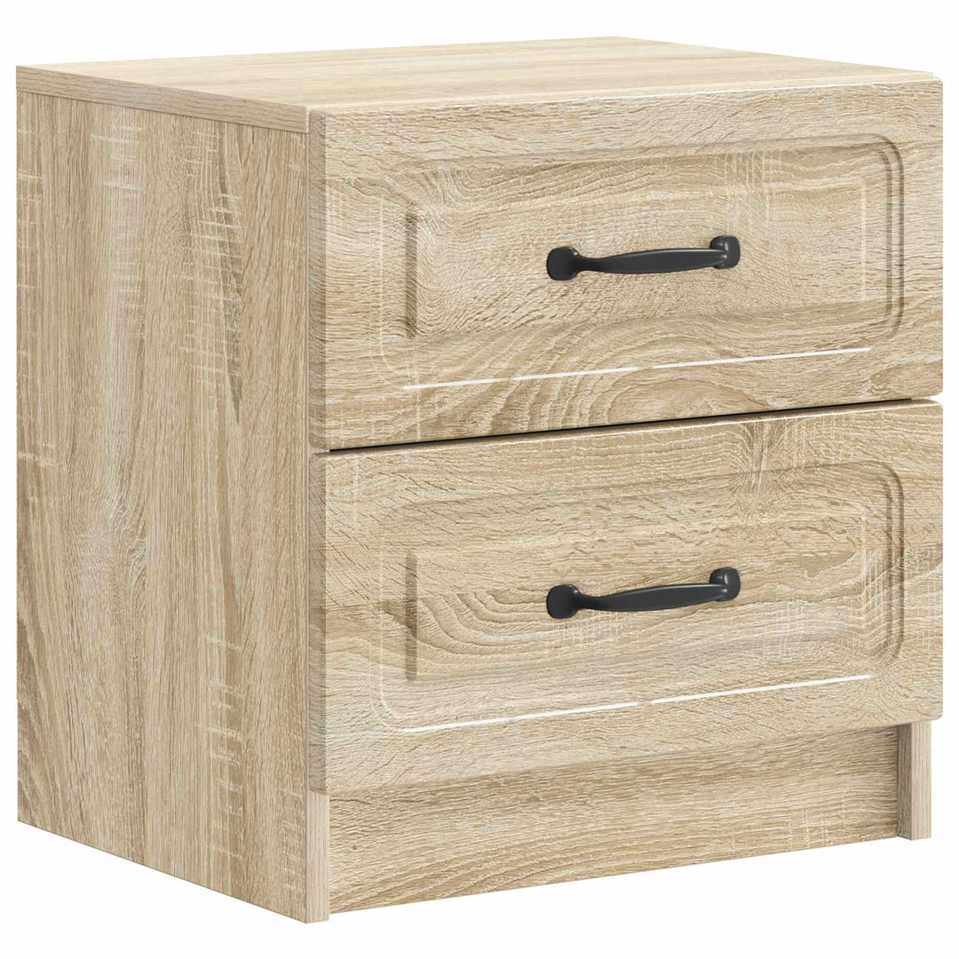 Natskab 2 pcs Sonoma-eg 43 x 34,5 x 44,5 cm Konstrueret træ