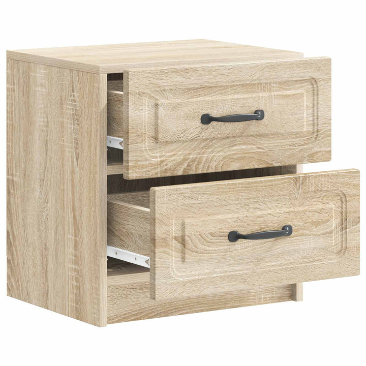 Natskab 2 pcs Sonoma-eg 43 x 34,5 x 44,5 cm Konstrueret træ