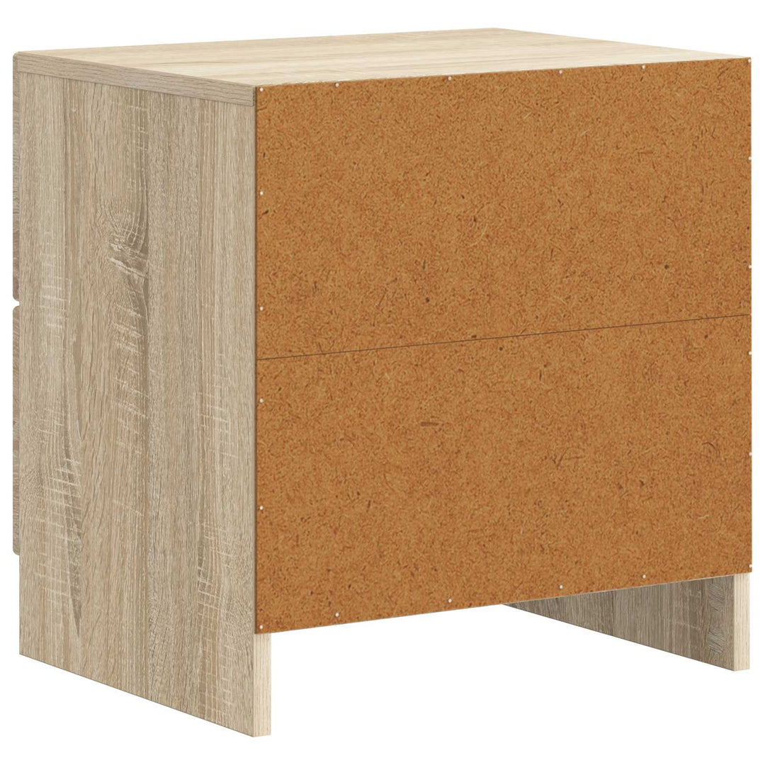 Natskab 2 pcs Sonoma-eg 43 x 34,5 x 44,5 cm Konstrueret træ