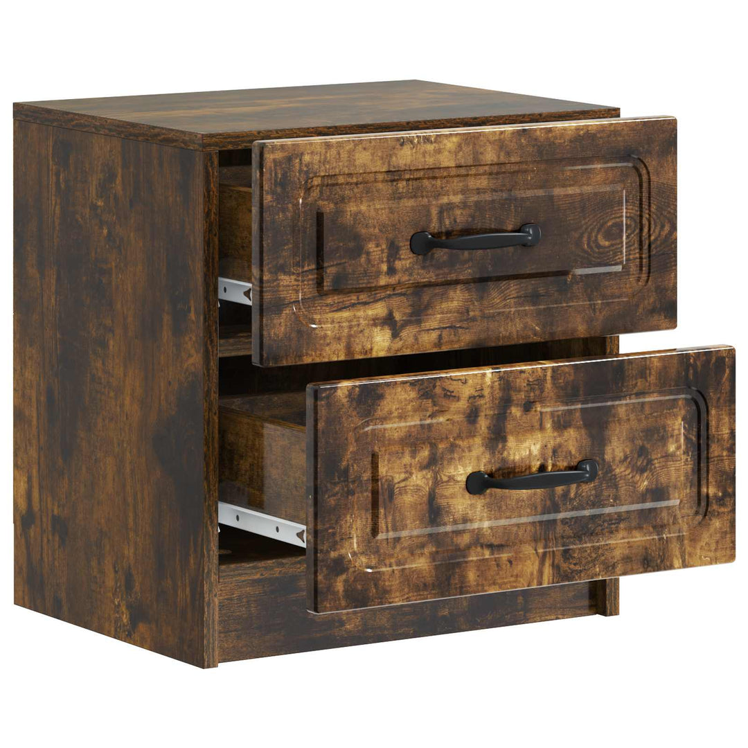 Natskab 2 pcs Røget eg 43 x 34,5 x 44,5 cm Konstrueret træ