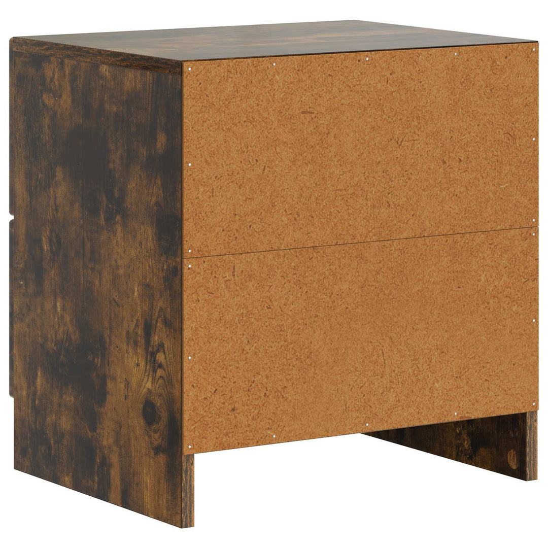 Natskab 2 pcs Røget eg 43 x 34,5 x 44,5 cm Konstrueret træ