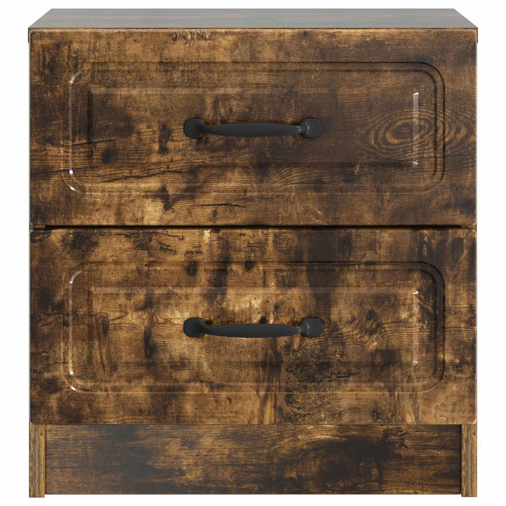 Natskab 2 pcs Røget eg 43 x 34,5 x 44,5 cm Konstrueret træ