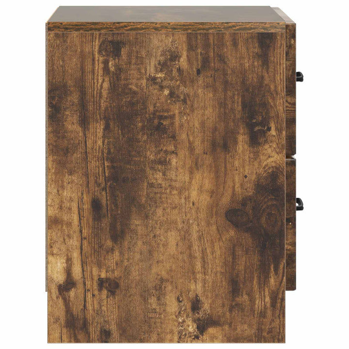 Natskab 2 pcs Røget eg 43 x 34,5 x 44,5 cm Konstrueret træ