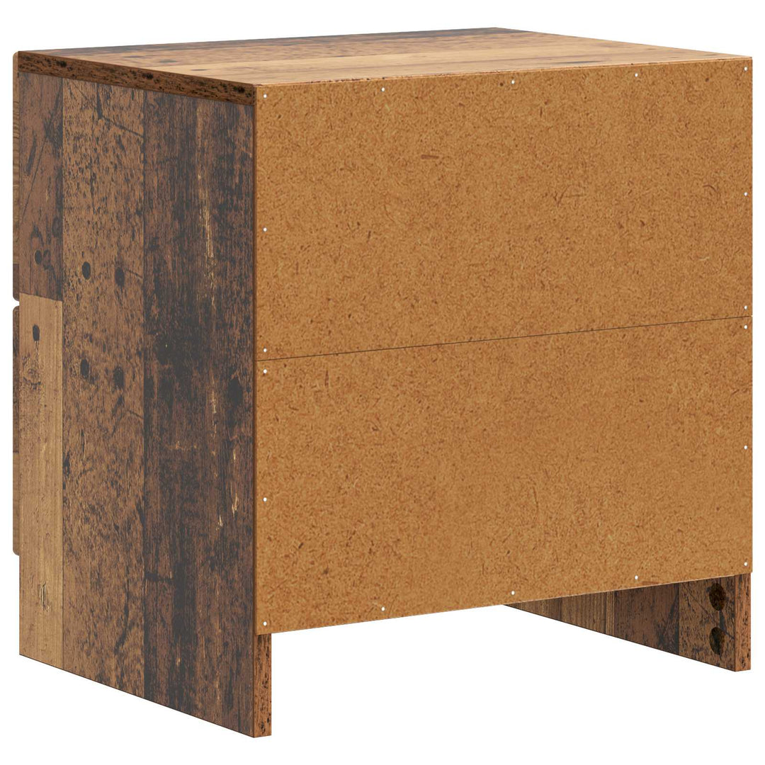 Natskab 2 pcs Gammelt træ 43 x 34,5 x 44,5 cm Konstrueret træ