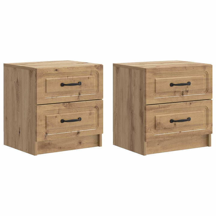 Natskab 2 pcs Artisan-eg 43 x 34,5 x 44,5 cm Konstrueret træ
