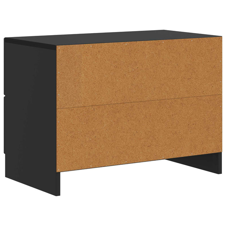 Natskab med skuffe Sort 62 x 34,5 x 44,5 cm Konstrueret træ
