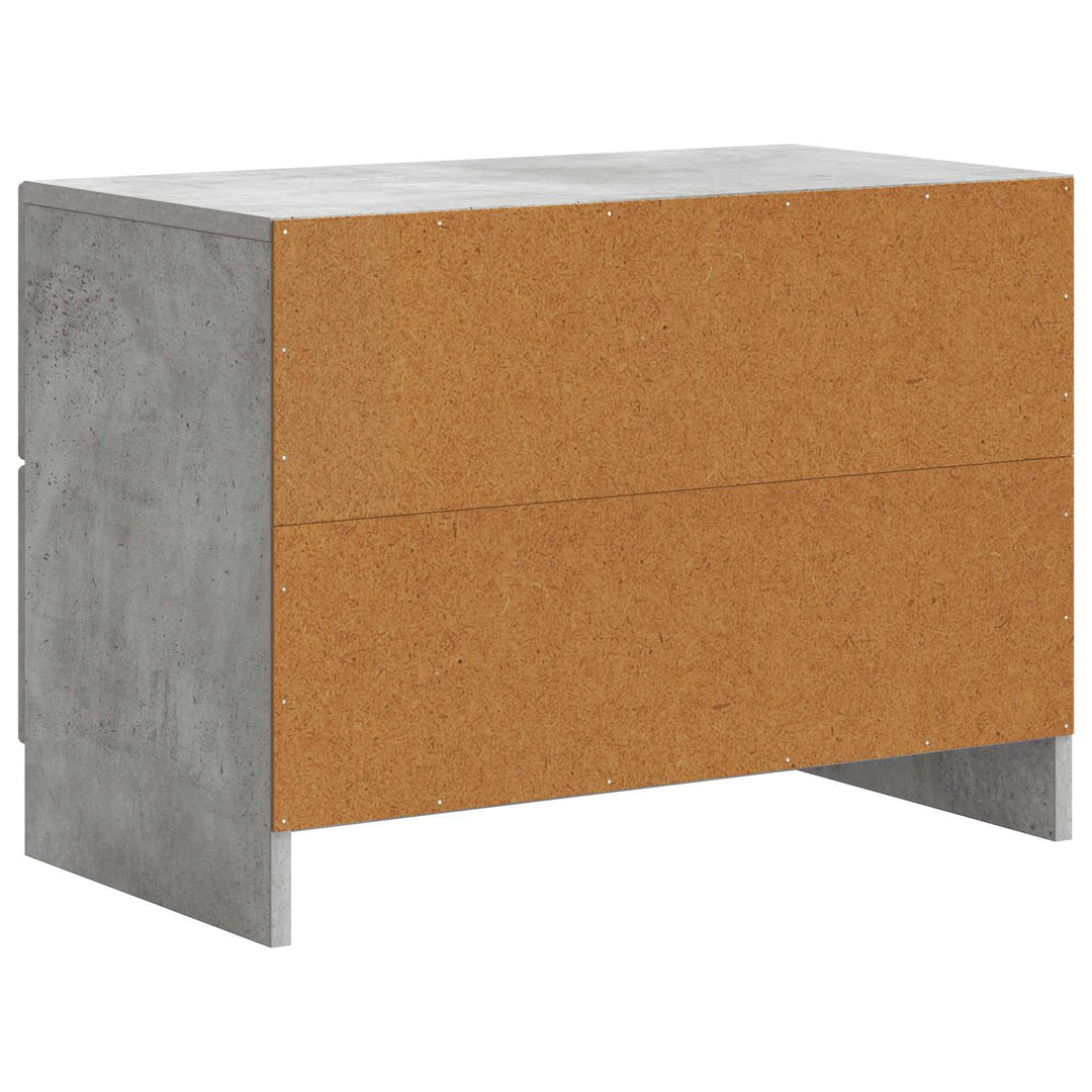 Natskab med skuffe Betongrå 62 x 34,5 x 44,5 cm Konstrueret træ