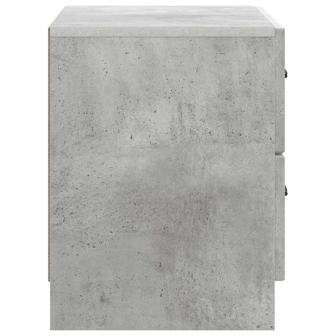 Natskab med skuffe Betongrå 62 x 34,5 x 44,5 cm Konstrueret træ