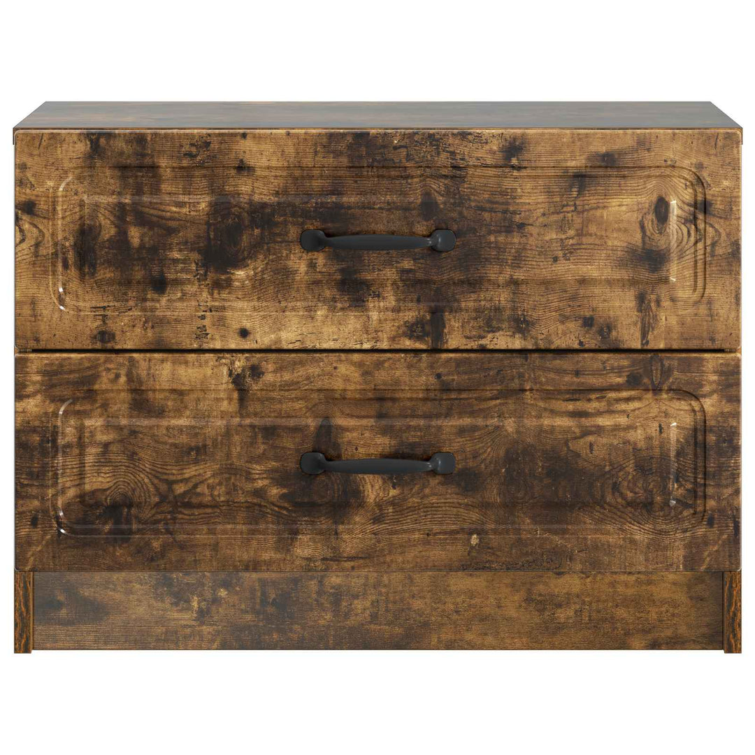 Natskab med skuffe Røget eg 62 x 34,5 x 44,5 cm Konstrueret træ