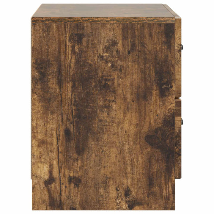 Natskab med skuffe Røget eg 62 x 34,5 x 44,5 cm Konstrueret træ