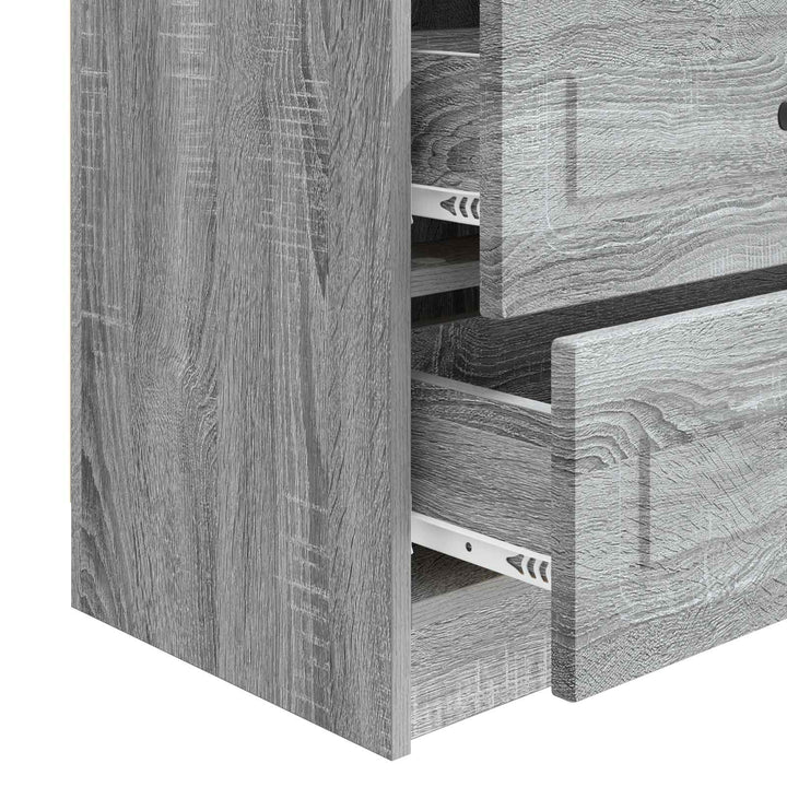 Natskab Grå sonoma-eg 62 x 34,5 x 44,5 cm Konstrueret træ