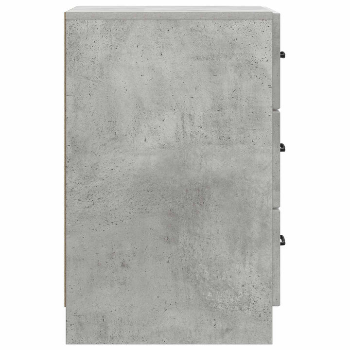 Natskab med skuffe Betongrå 43 x 41 x 63,5 cm Konstrueret træ